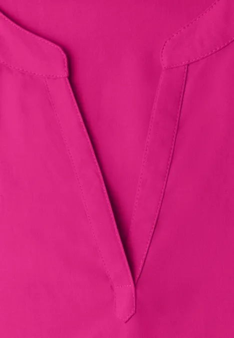 Dropped Shoulder Bluse mit Split Neck magenta dream Dropped Shoulder Bluse mit Split Neck magenta dream
