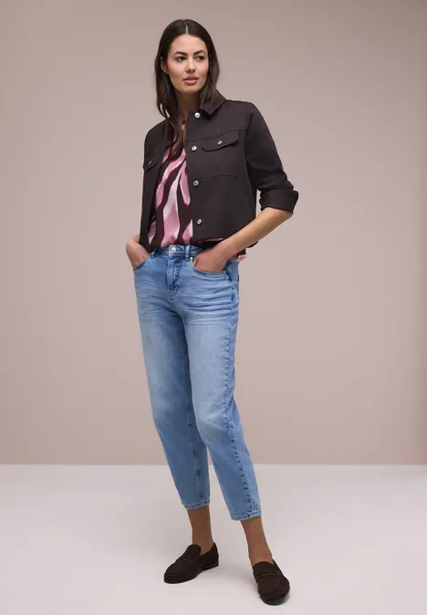 Dropped Shoulder Bluse mit Tapedetails clouded blush