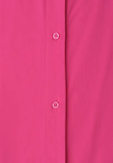 Dropped Shoulder Bluse mit Bowling-Kragen magenta dream