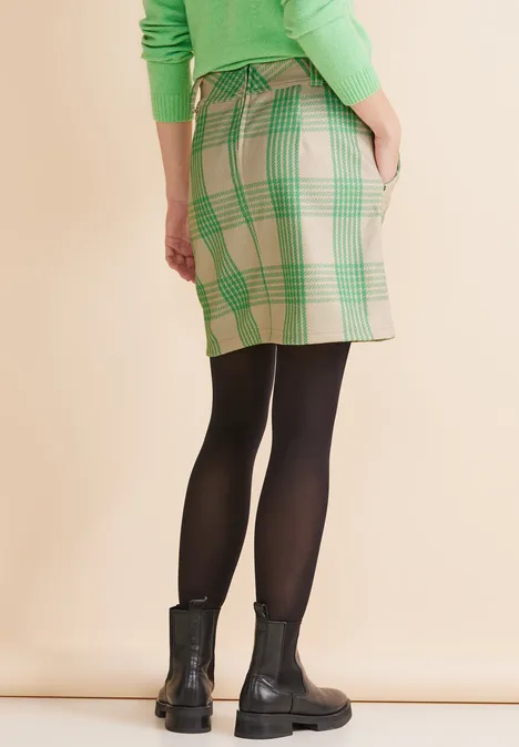 Rok in wollen look spring sand melange Rok in wollen look spring sand melange