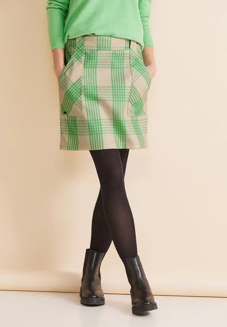 Rok in wollen look spring sand melange Rok in wollen look spring sand melange