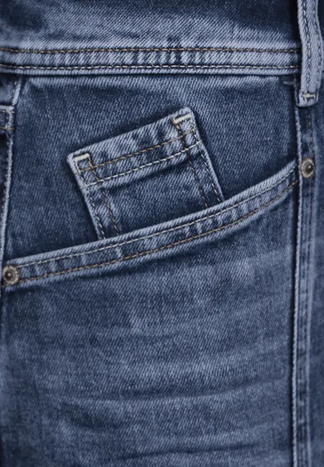 5-Pocket Jeansrock heavy mid blue wash