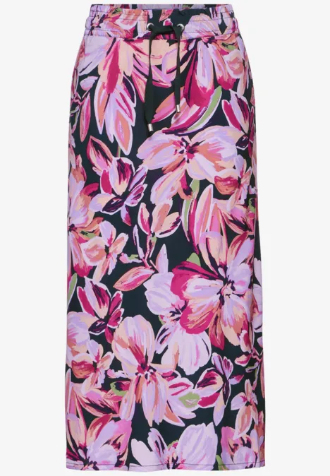 Floraler Midirock magnolia pink