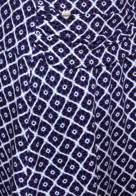 Minirock mit Print deep blue