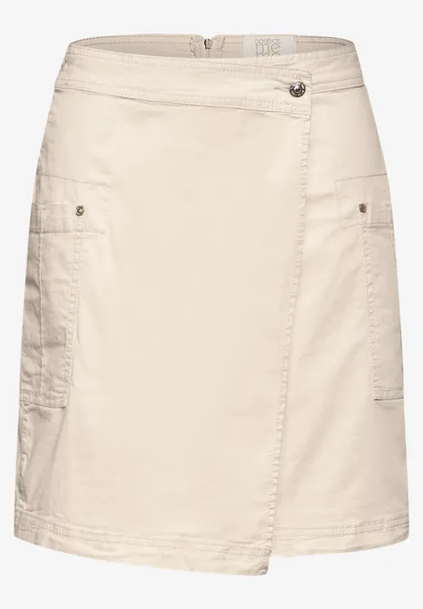 Rock im Cargo-Look smooth sand beige