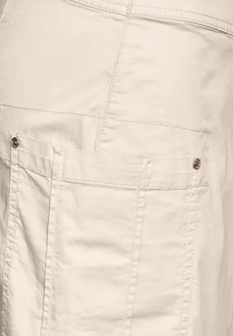 Rock im Cargo-Look smooth sand beige