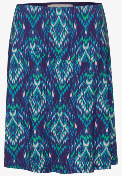 Rock mit Print violet blue