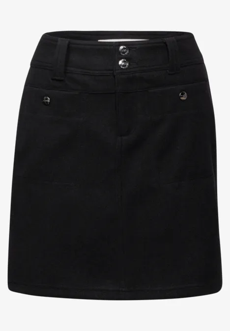Rock in Woll-Optik Black