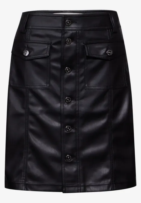 Rock in Leder-Optik Black