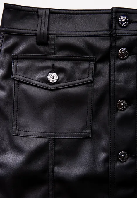 Rock in Leder-Optik Black