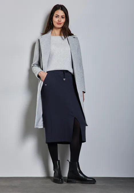 Paperbag Jogg Skirt deep tint blue