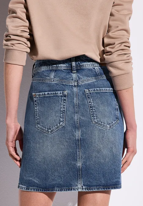Jeansrock Medium Blue Authentic wash