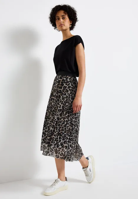 Mesh Plissée Rock Black