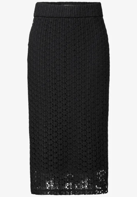 Kanten rok Black