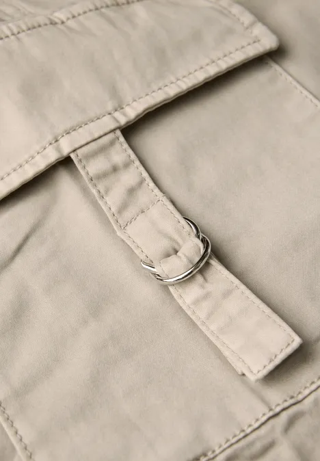 Rock im Cargo-Look tumbled beige