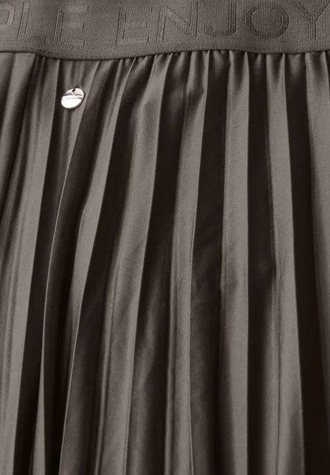 Midi Plissée Rock nomad brown