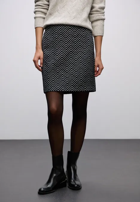 Zick-Zack Jacquard Rock Black