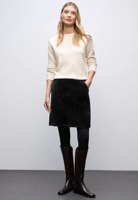 Jupe en chenille Black Jupe en chenille Black