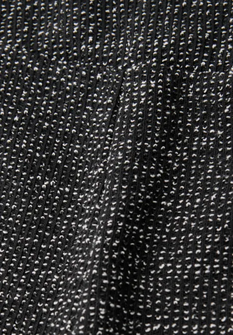 Melierter Rock Black