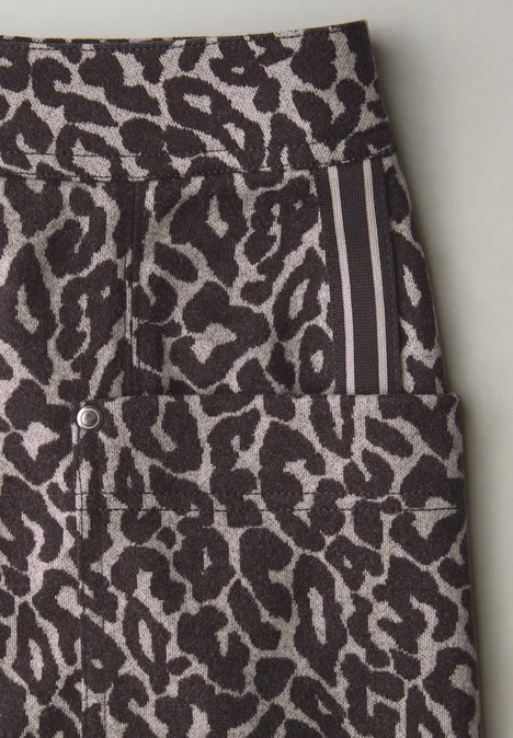 Rok met leopatroon molten earth Rok met leopatroon molten earth