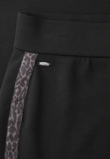 Rok met galonstrepen Black