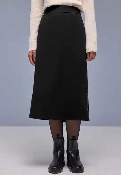 Rok met galonstrepen Black