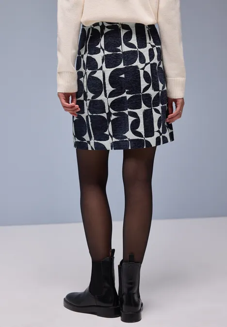 Gemusterter Rock shadowed navy Gemusterter Rock shadowed navy