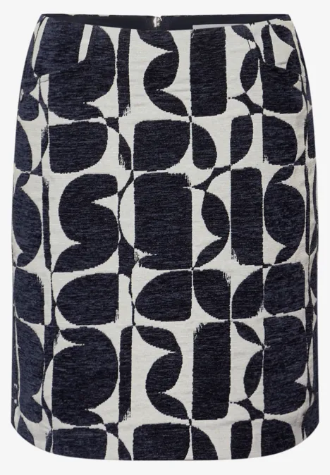 Gemusterter Rock shadowed navy Gemusterter Rock shadowed navy