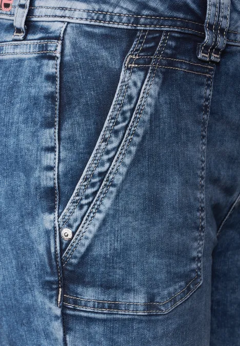 Jeansy Loose Fit blue random wash