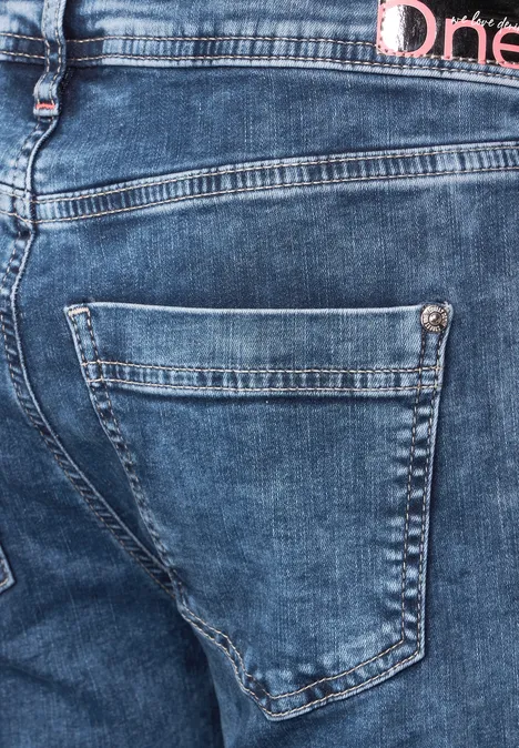 Jeansy Loose Fit blue random wash