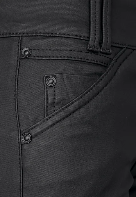 Coating Slim Fit Hose Black