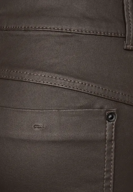 Coating Slim Fit Hose falcon brown
