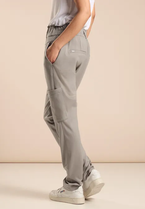Paperbag Hose cool ivory