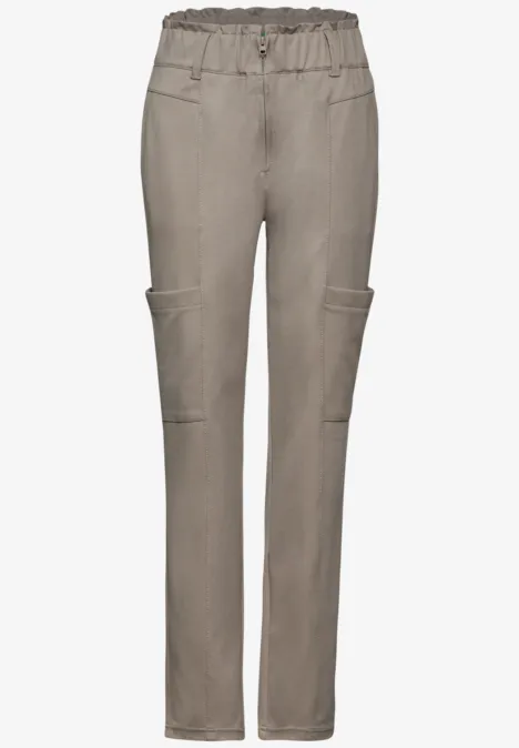 Paperbag Hose cool ivory