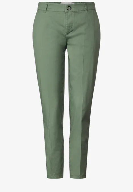 Casual Fit Chinohose dry salvia green
