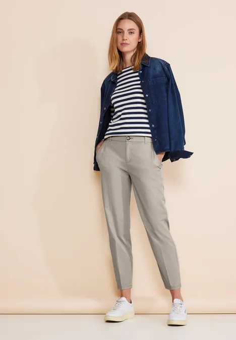 Casual fit chinobroek dolomite stone