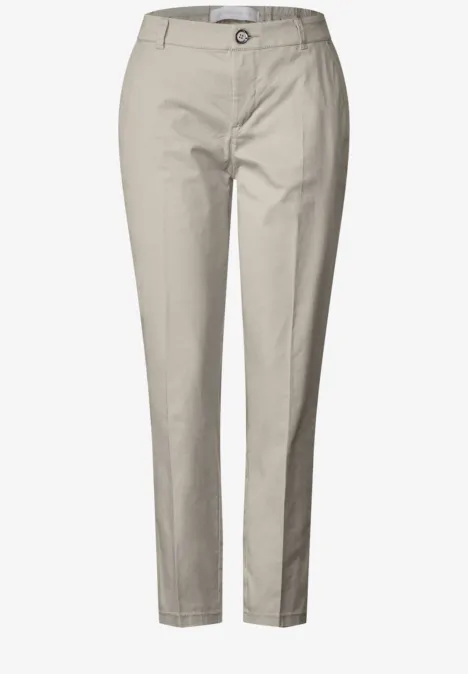 Casual fit chinobroek dolomite stone