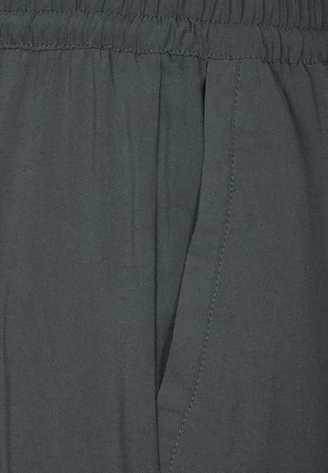 Viskose Loose Fit Hose marshy green