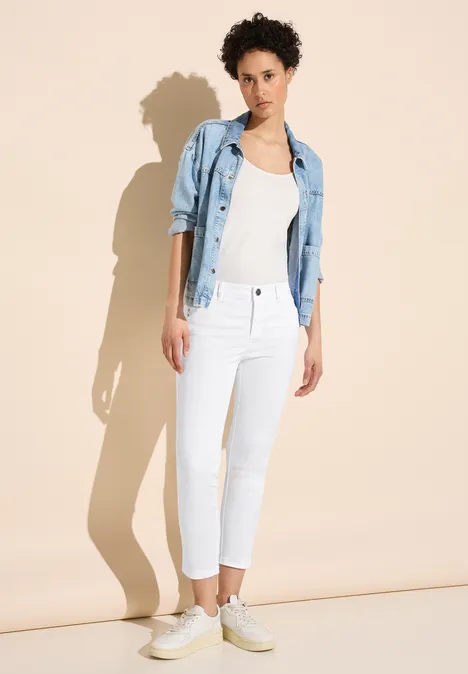 7/8 Satin Hose White