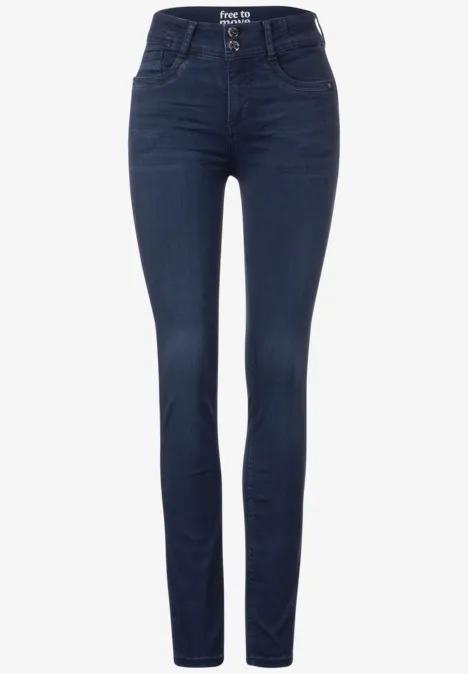 Free to move Jeans dark blue soft washed