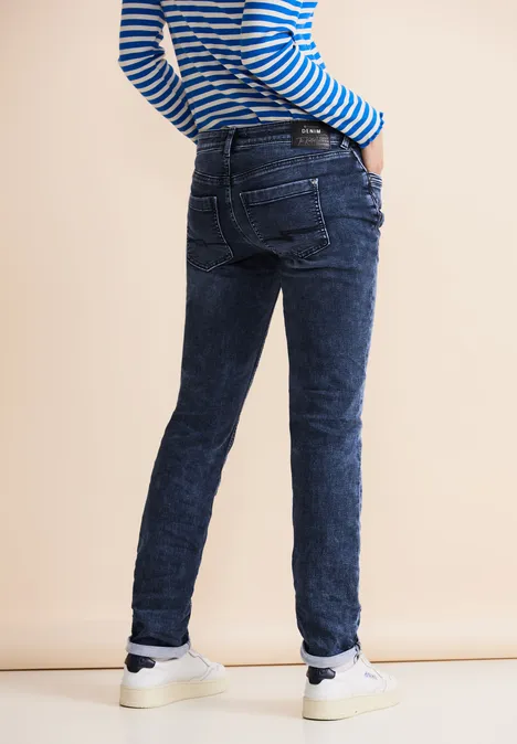 Casual Fit Jeans indigo knit washed