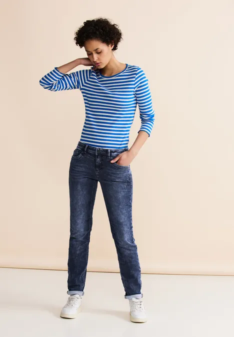 Casual Fit Jeans indigo knit washed