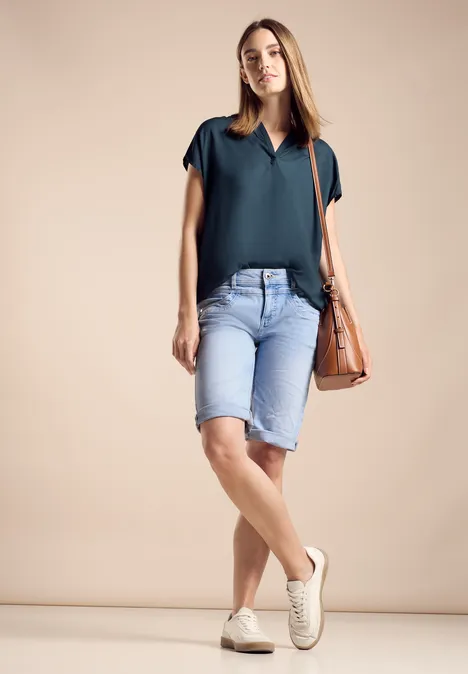 Jeans Bermuda Shorts super light blue washed
