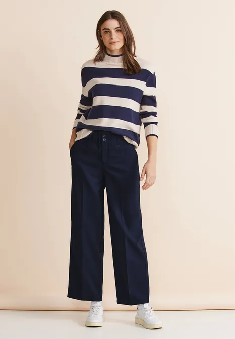 Loose Fit Twill Hose deep blue
