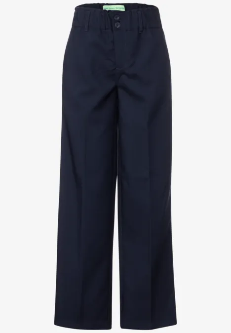 Loose Fit Twill Hose deep blue