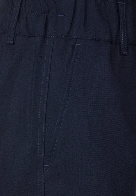 Loose Fit Twill Hose deep blue