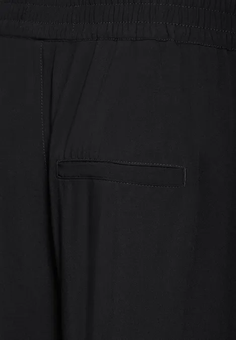 Leichte Viskosehose Black
