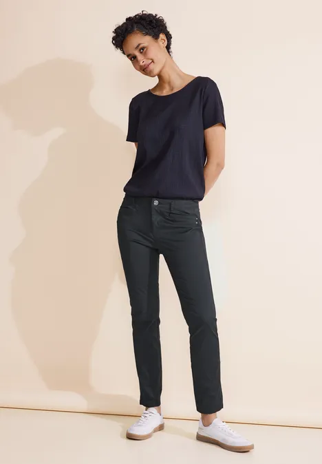 Casual Fit Twill Hose dark stone grey