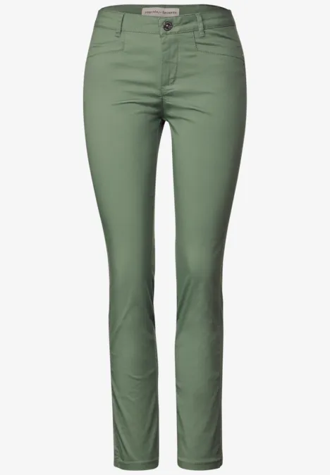 Casual Fit Twill Hose dry salvia green