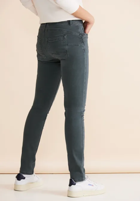 Free to move Jeans dull green washed